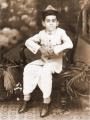 Photo of Chandra Hirjee as a schoolboy
