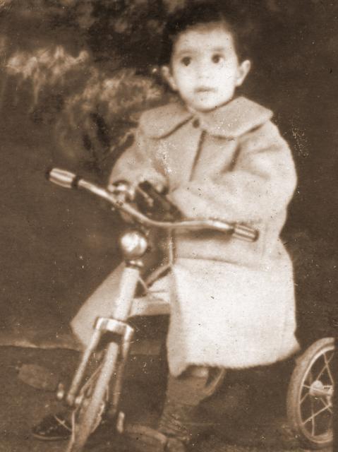 Photo of Chandra Hirjee as an infant